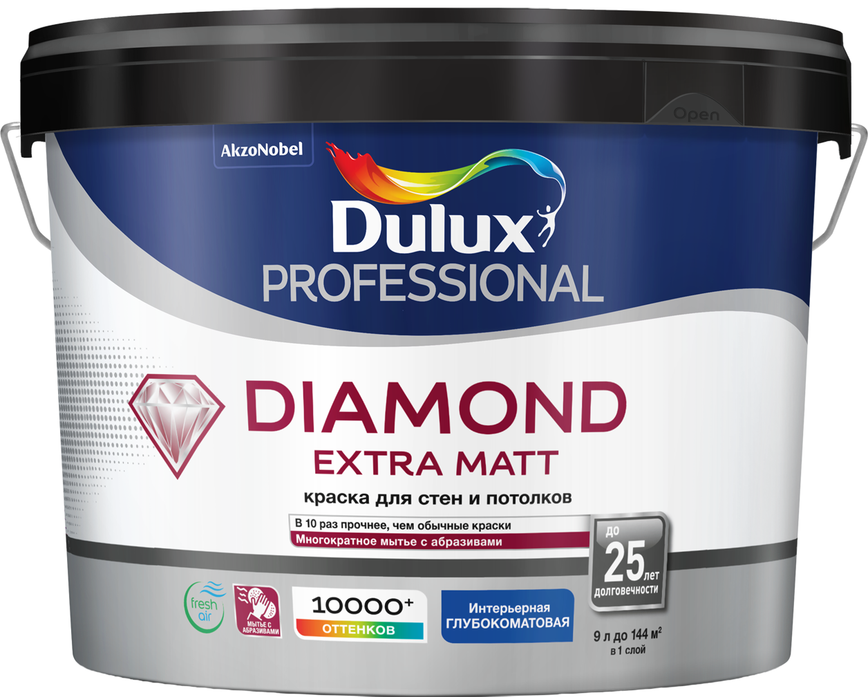 Покраска стен dulux diamond extra matt